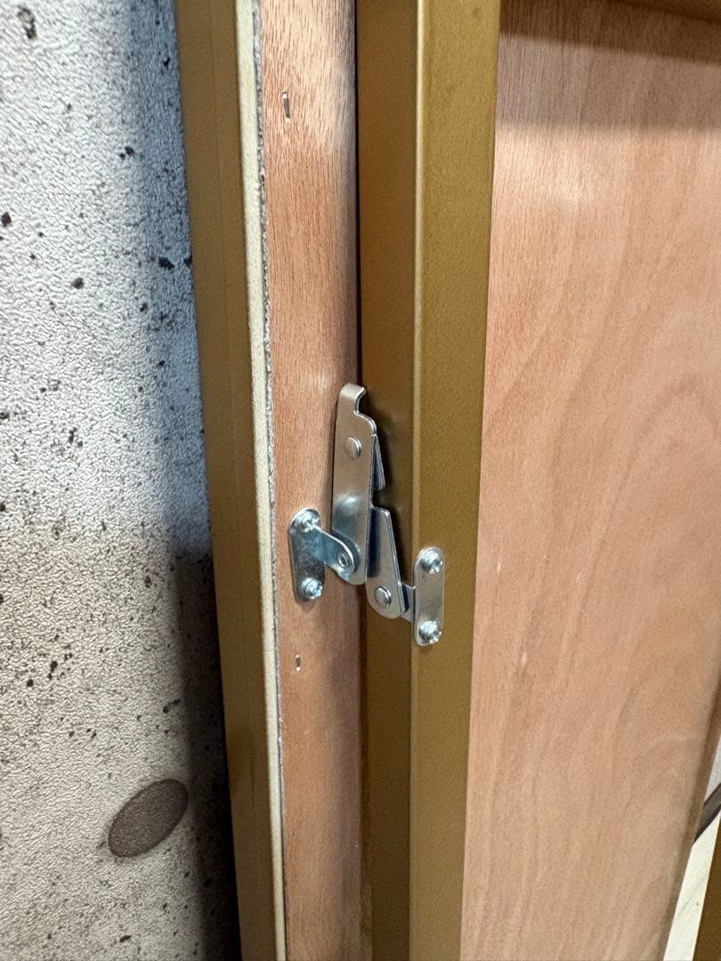 【美品】アンティーク　天然木枠の全身スタンドミラー