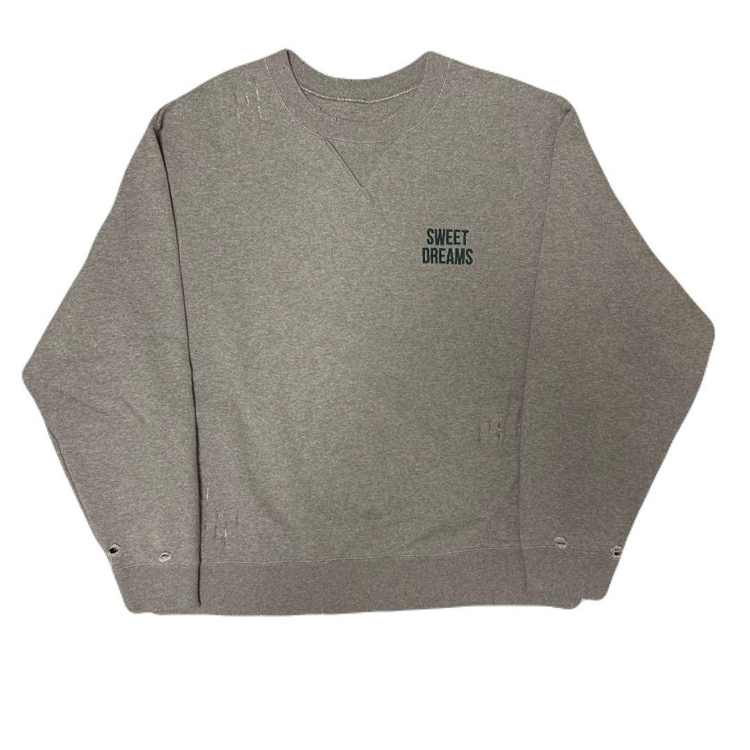 Maison Kinema メゾンキネマ ダメージロゴスウェット