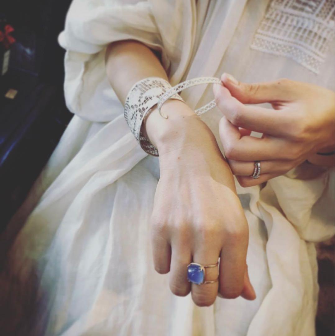 未使用 MAISON RUBUS. メゾンルーバス レースバングル LL