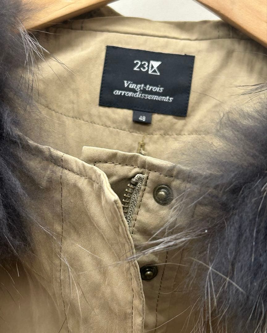 ☆美品☆ 23区 モッズコート ベージュ サイズ48 大きいサイズ ミリタリー