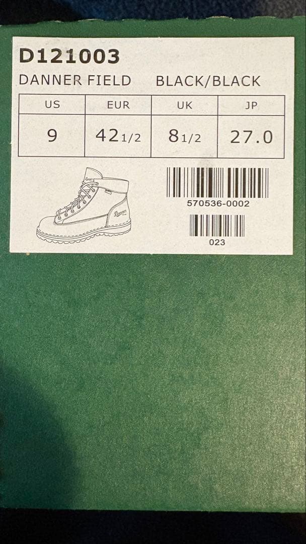 【期間限定価格】美品　Danner ブーツ　天然皮革　GORE-TEX 27cm