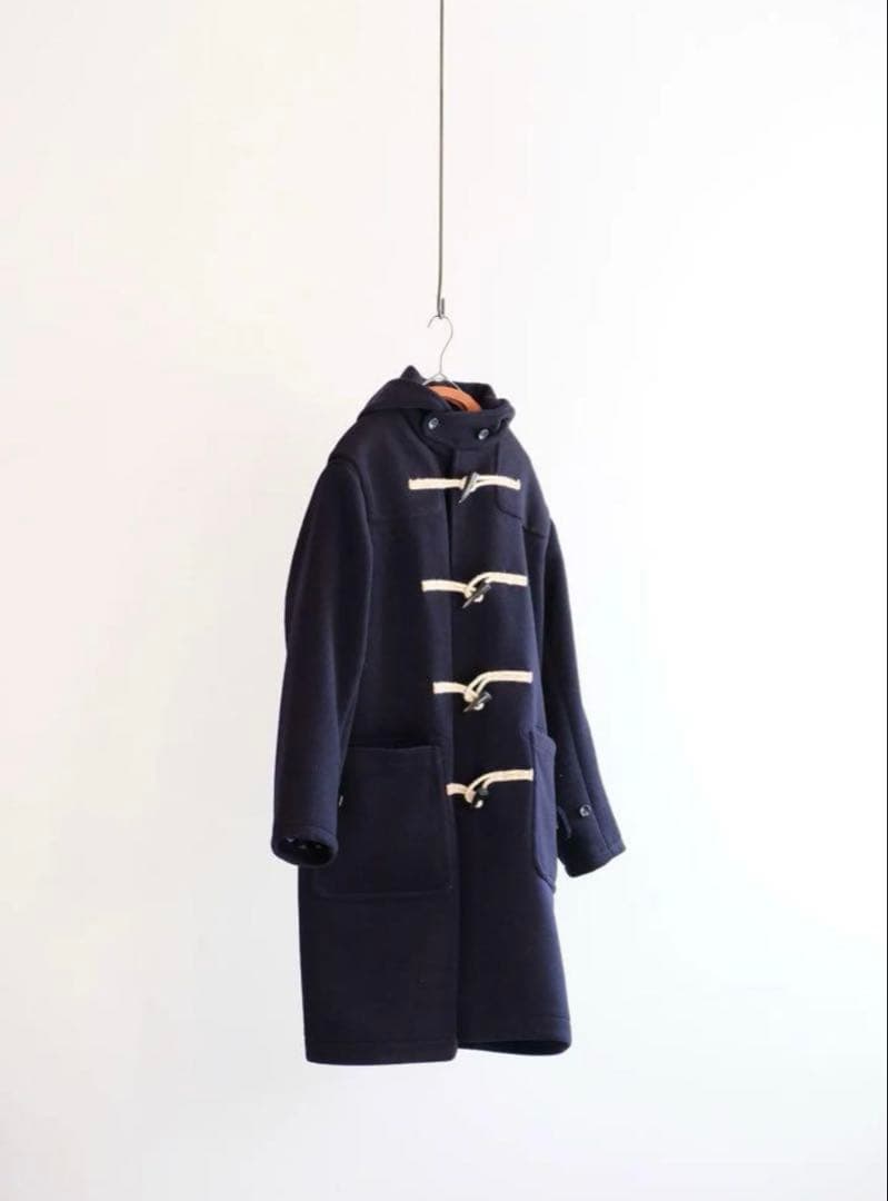 美品 柿乃葉 Ex Herringbone Wool Duffle Coat