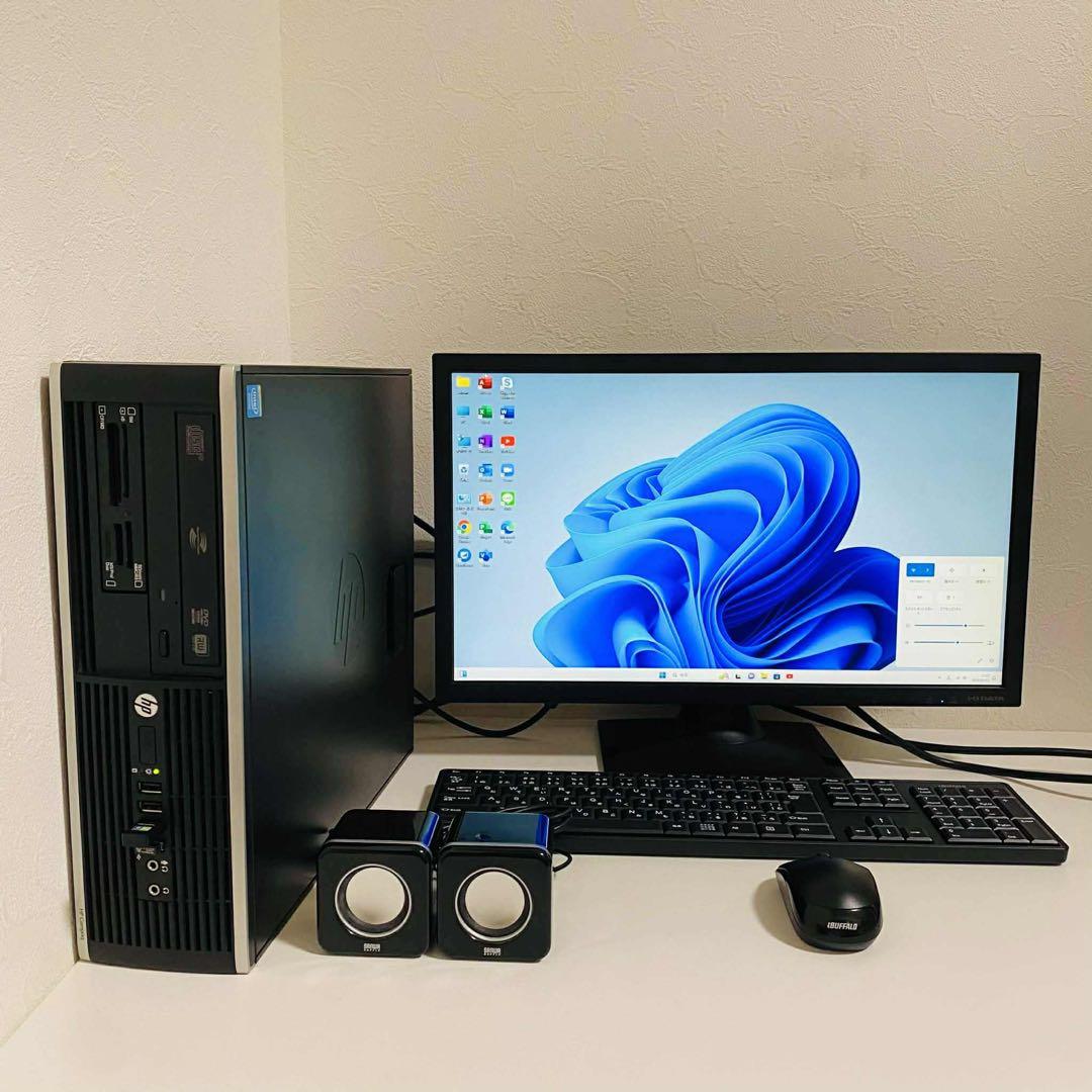 Y21 HPデスクトップSSDメモリ8G高速 Windows11オフィス付き