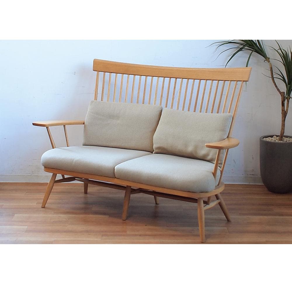 柏木工/KASHIWA 2人掛けソファ ウィンザースタイル ハイバック