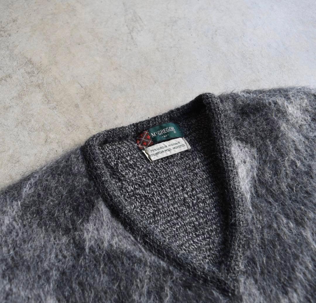 め*ん様 60s マクレガー McGREGOR アーガイル柄 モヘアニット セー