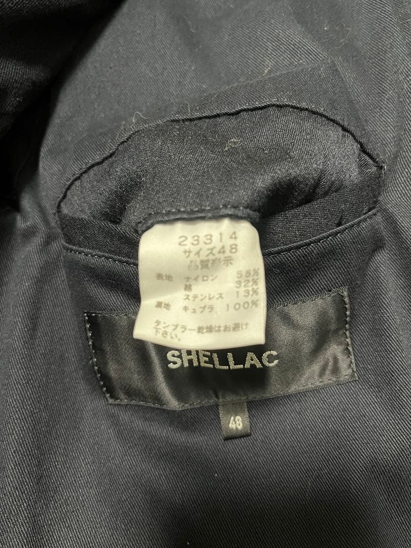 SHELLAC シェラック N/ステンレス高密度ツイルN2B ジャケット 黒48