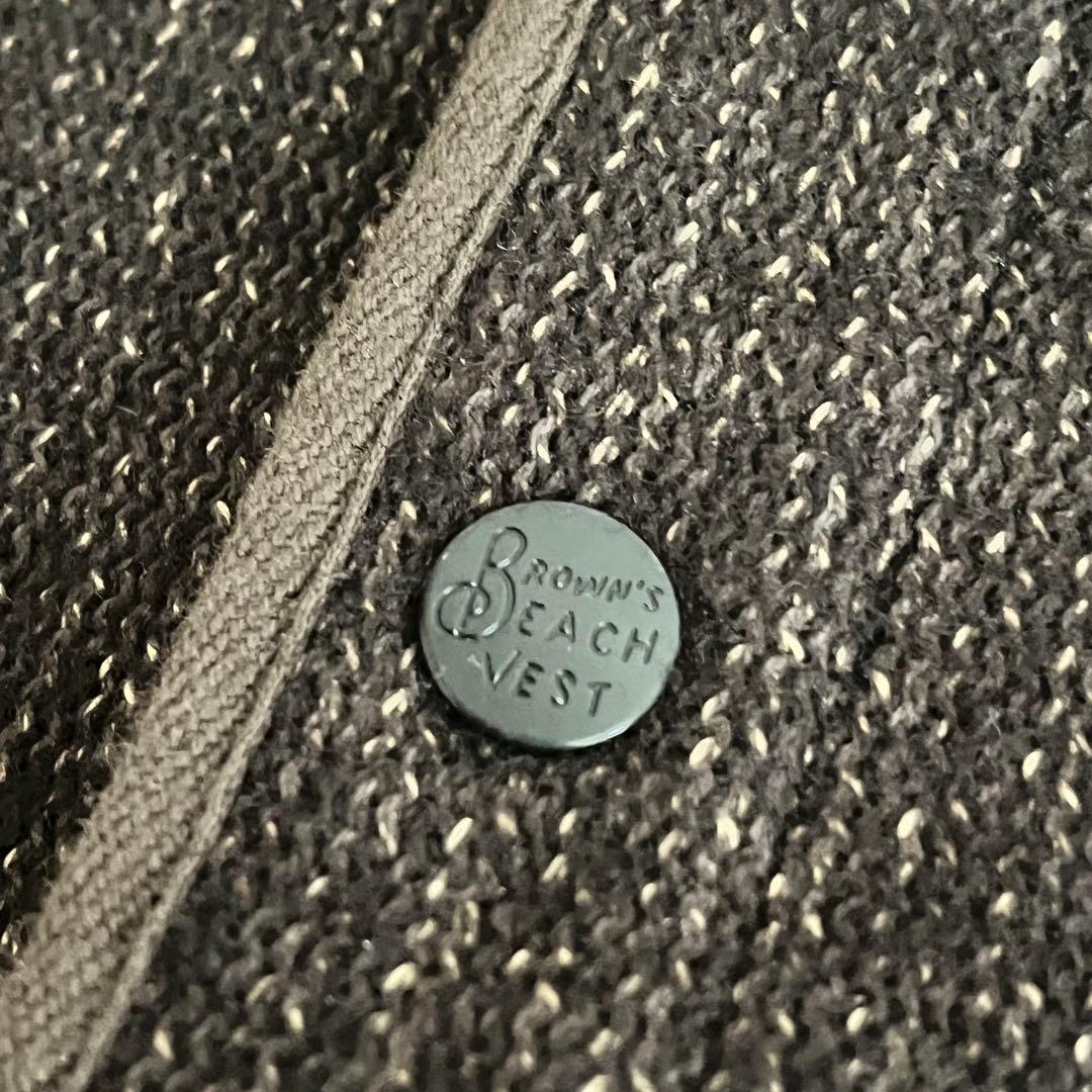 ブラウンズビーチベスト size:42 フルカウント ブラウン