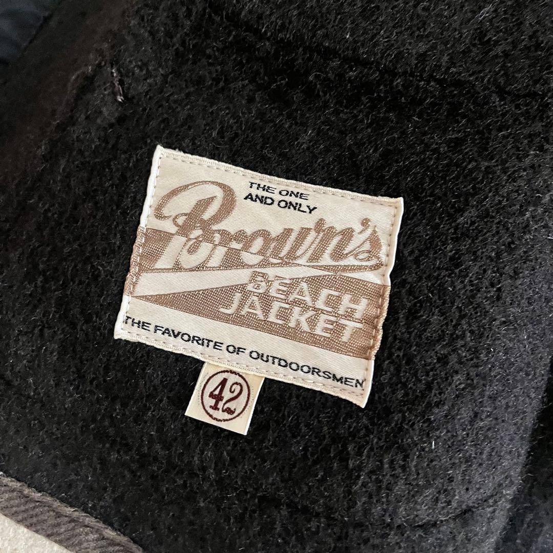 ブラウンズビーチベスト size:42 フルカウント ブラウン