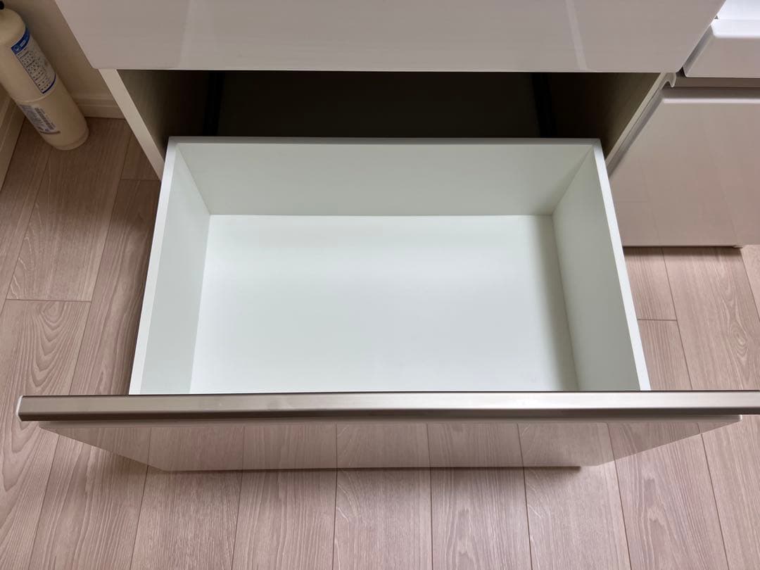 ニトリ　キッチンボード（アルミナ2100KB WH）　ホワイト　幅100