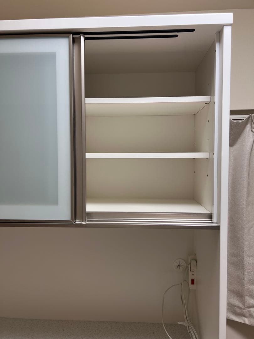 ニトリ　キッチンボード（アルミナ2100KB WH）　ホワイト　幅100