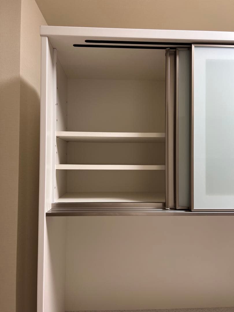 ニトリ　キッチンボード（アルミナ2100KB WH）　ホワイト　幅100