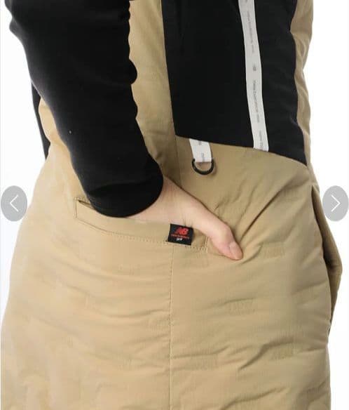 コヤギ　美品　ニューバランスゴルフ　ダウンワンピース2 ベージュ　中綿