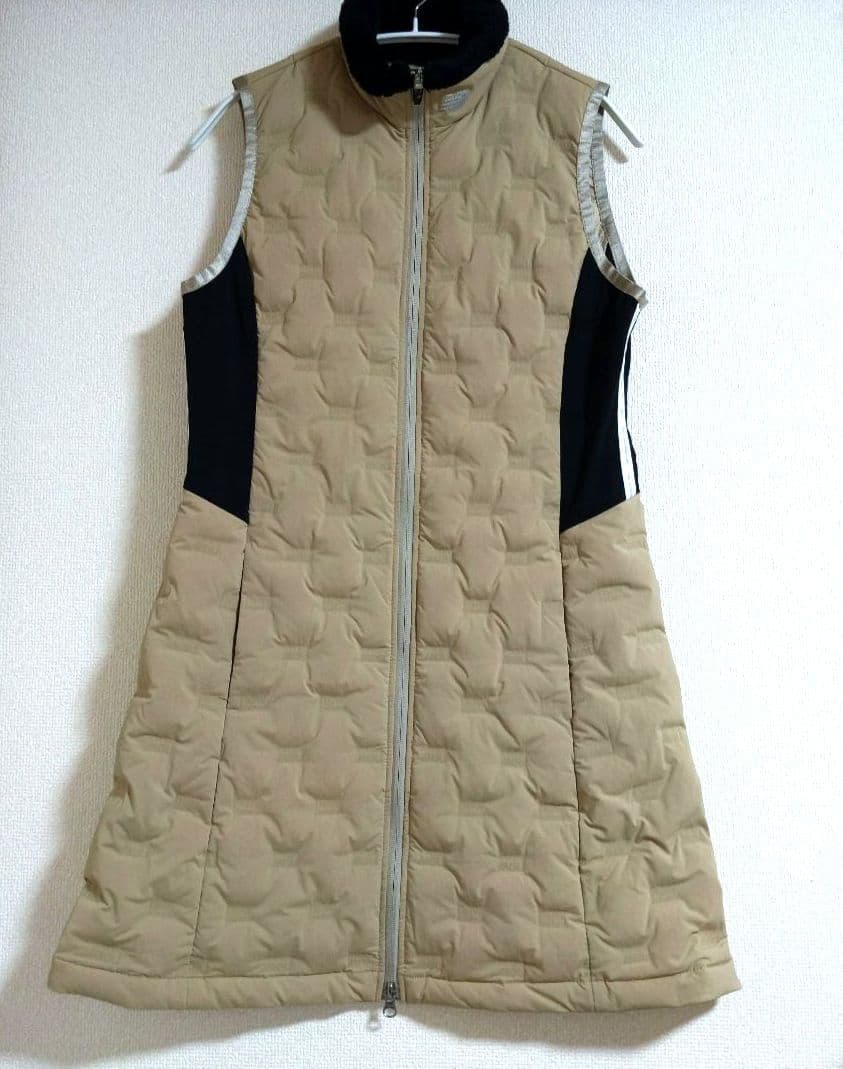 コヤギ　美品　ニューバランスゴルフ　ダウンワンピース2 ベージュ　中綿