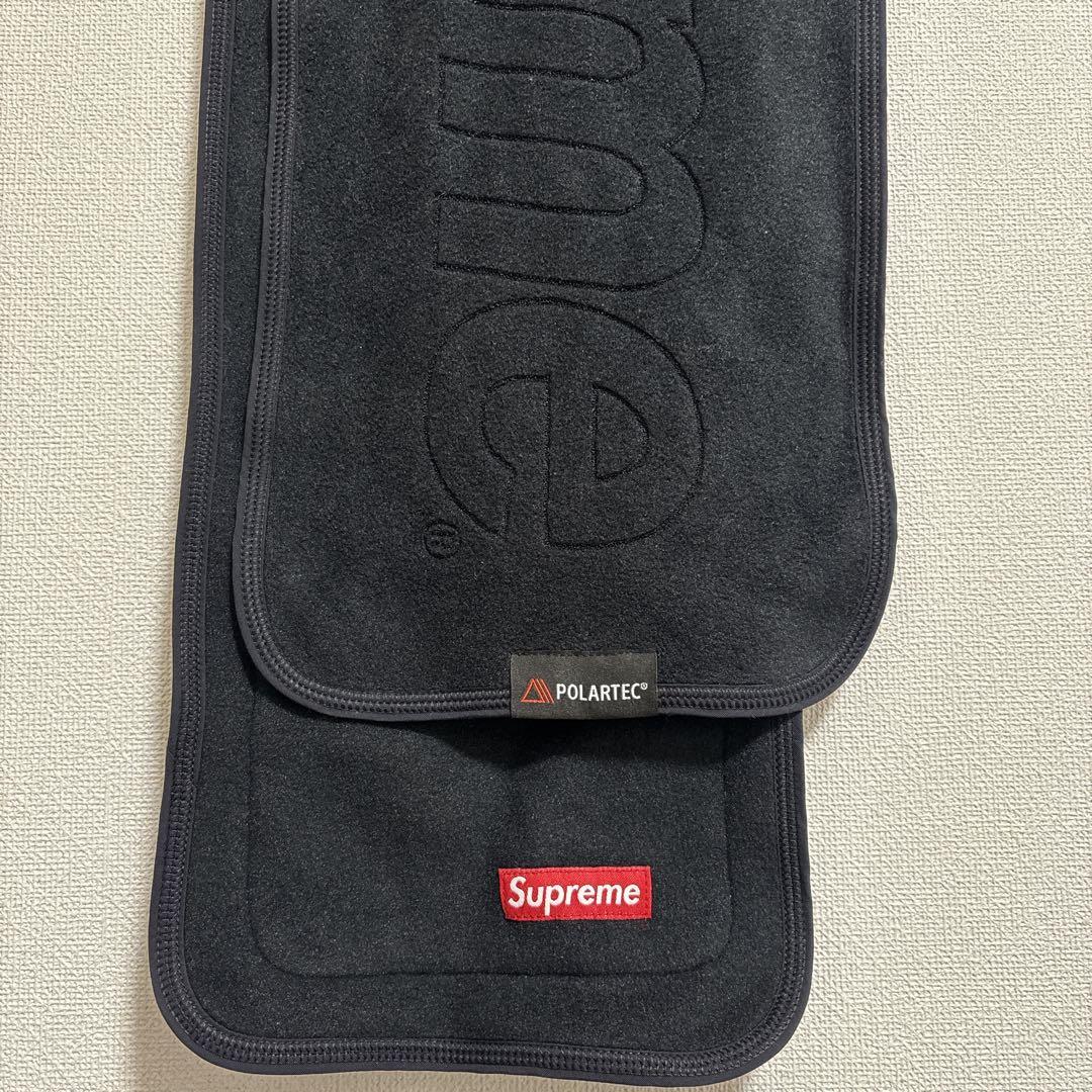 シュプリーム ブランケット フリース　マフラー　ブラック　ポーラテック 膝掛け