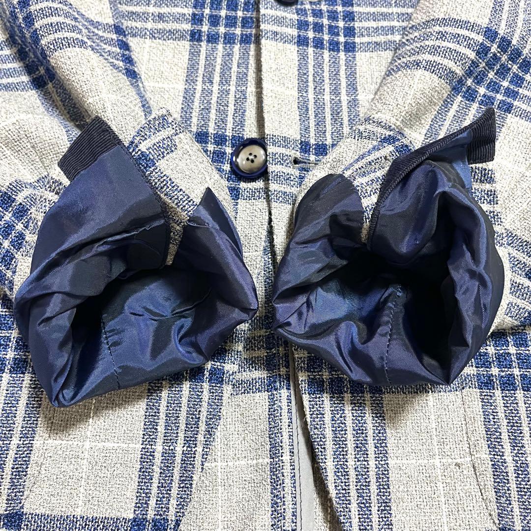 ✨極美品✨TAGLIATORE テーラードジャケット シルク混 リネン混 総柄