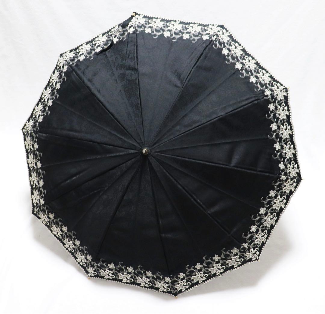 《トンボ洋傘 前原光榮商店》新品【皇室御用達ブランド】豪華刺繍 晴雨兼用高級長傘