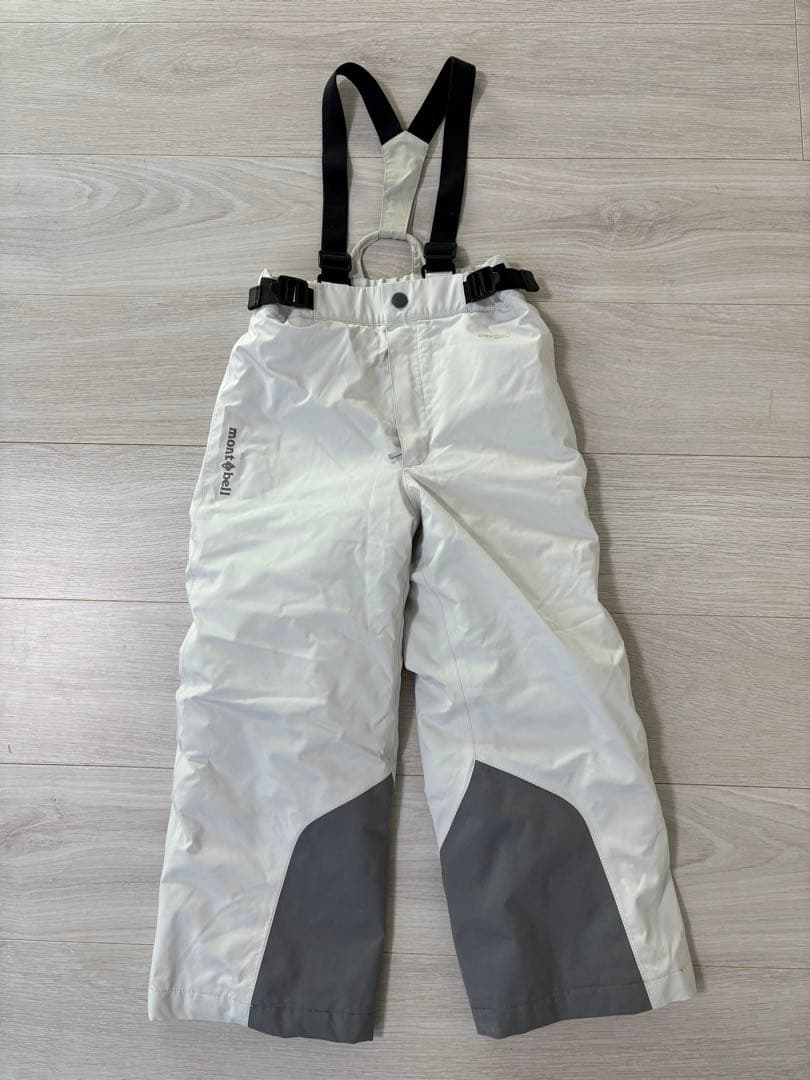 montbell モンベル スキーウェア上下110cm ミトン3点セット