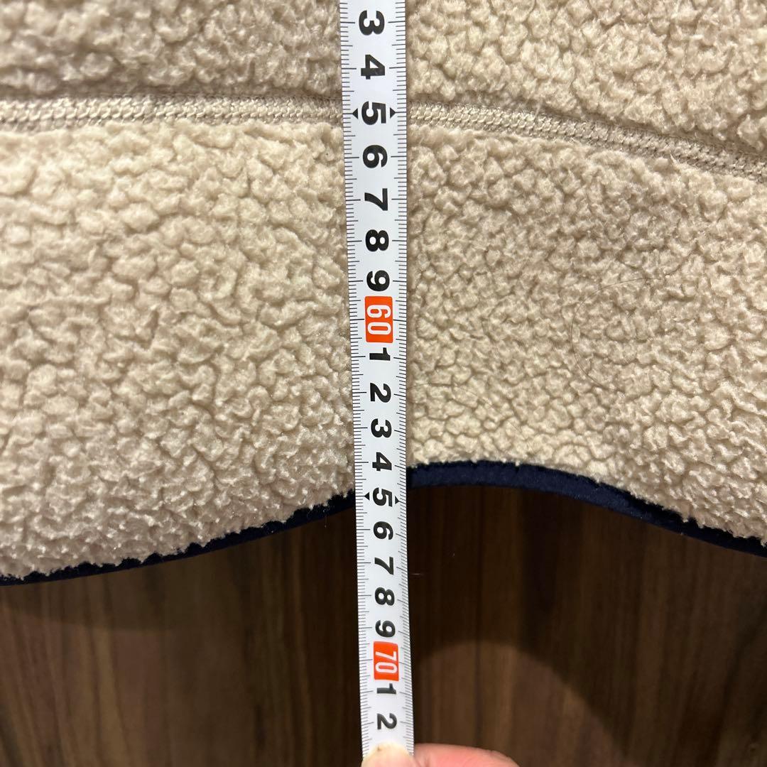 タナボタ様用patagonia レトロXベスト アイボリー/ネイビー　サイズM