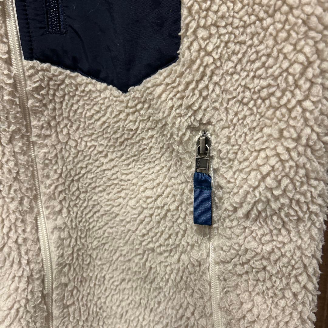 タナボタ様用patagonia レトロXベスト アイボリー/ネイビー　サイズM