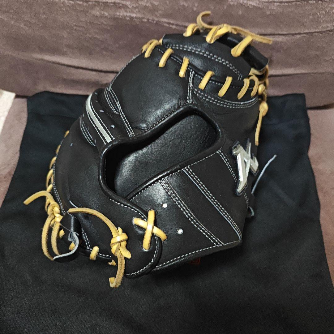 新品!型付け済！アトムズ硬式キャッチャーミット　寺田レザー