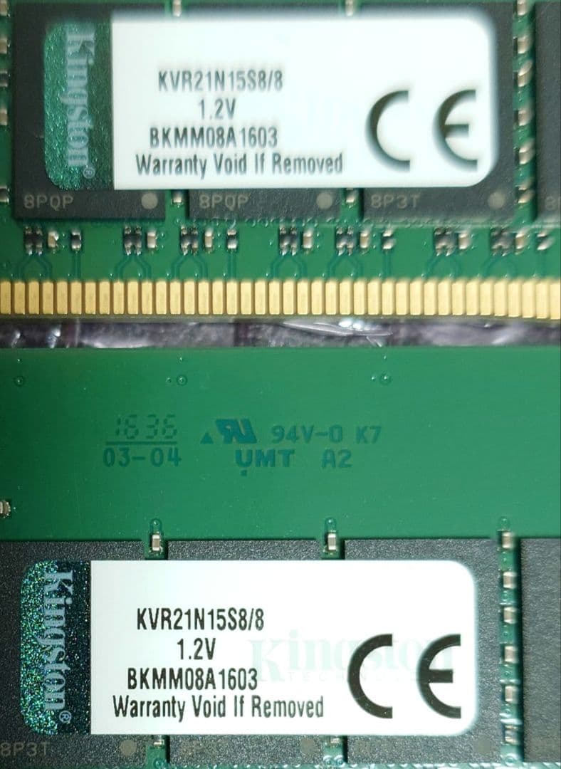 KVR21N15S8/8 DDR4 PC4-17000 8GB 2枚組16GB