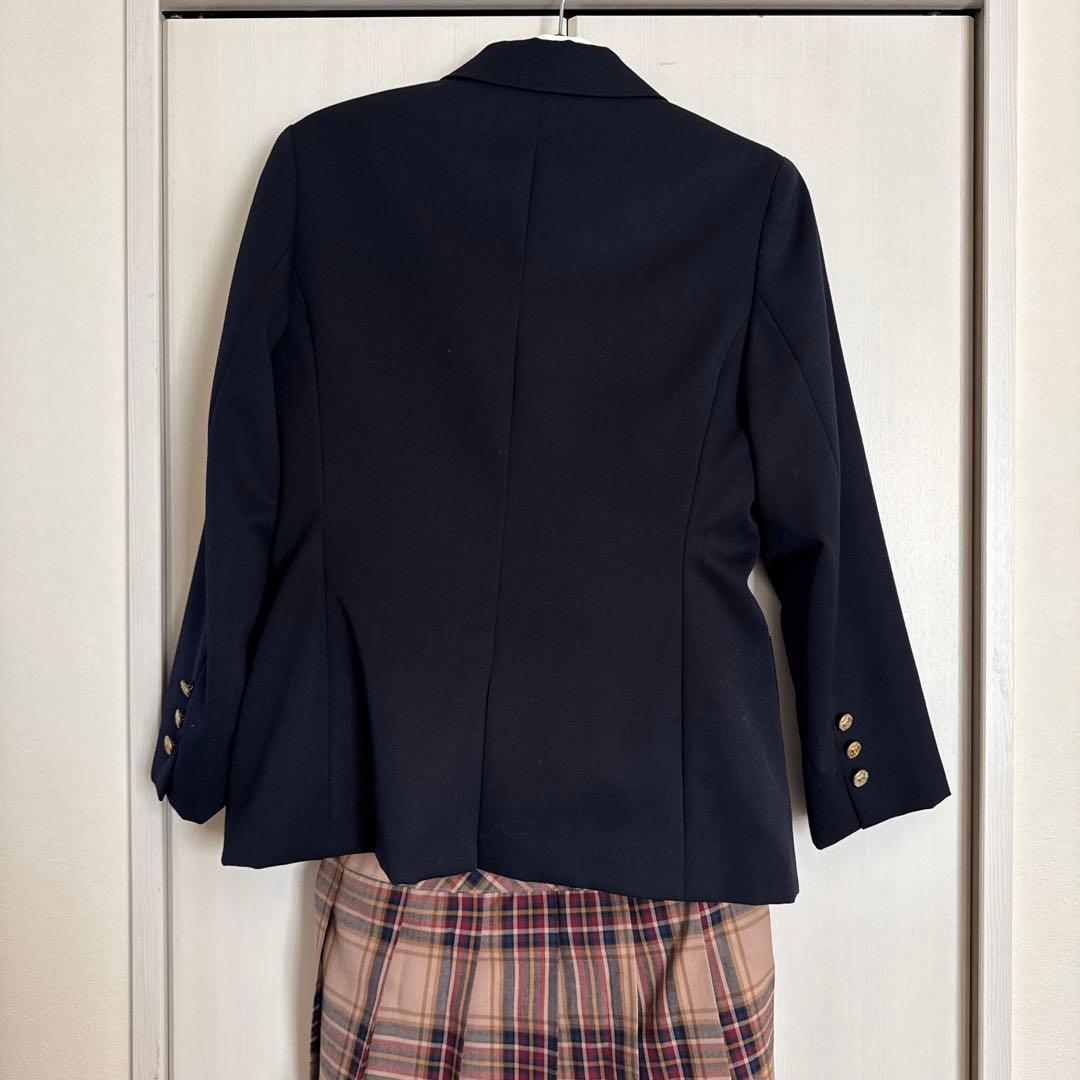 イーストボーイ160　ネイビー ブレザーセットアップ4点セット　卒業式