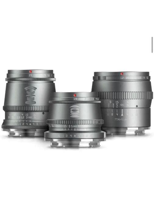 【超激安特価】TTartisan チタン単焦点レンズ新品3本セット早い者勝ち