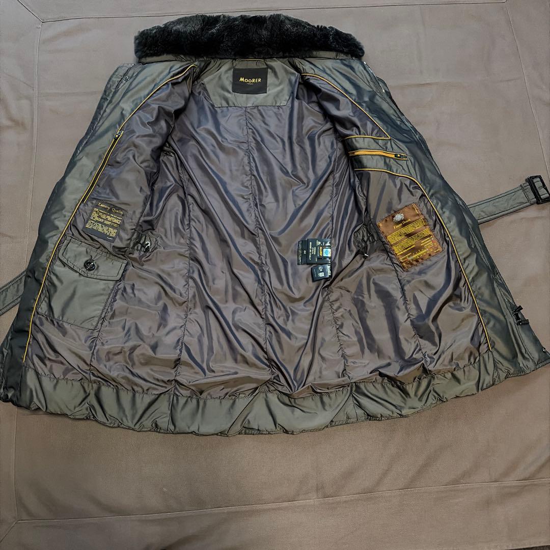 ムーレーダウンコート　伊勢丹限定　［KURO］クロ　ブラウン　サイズ44