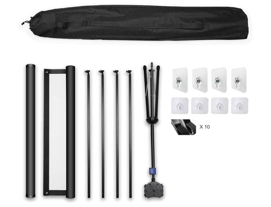 4K対応 プロジェクタースクリーン 自立式 携帯型 三脚式 70インチ