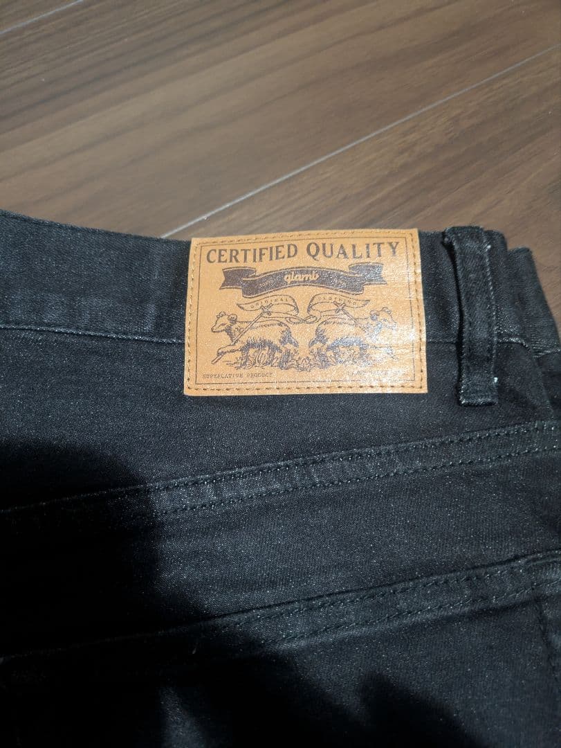 【美品】glamb ポリーパンツ ブラック Sサイズ