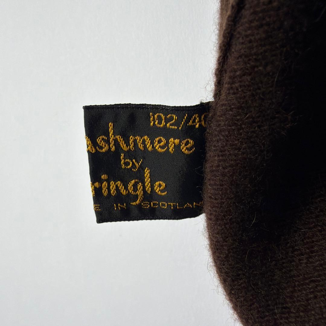 70-80s スコットランド製 プリングル タートルネック カシミアセーター