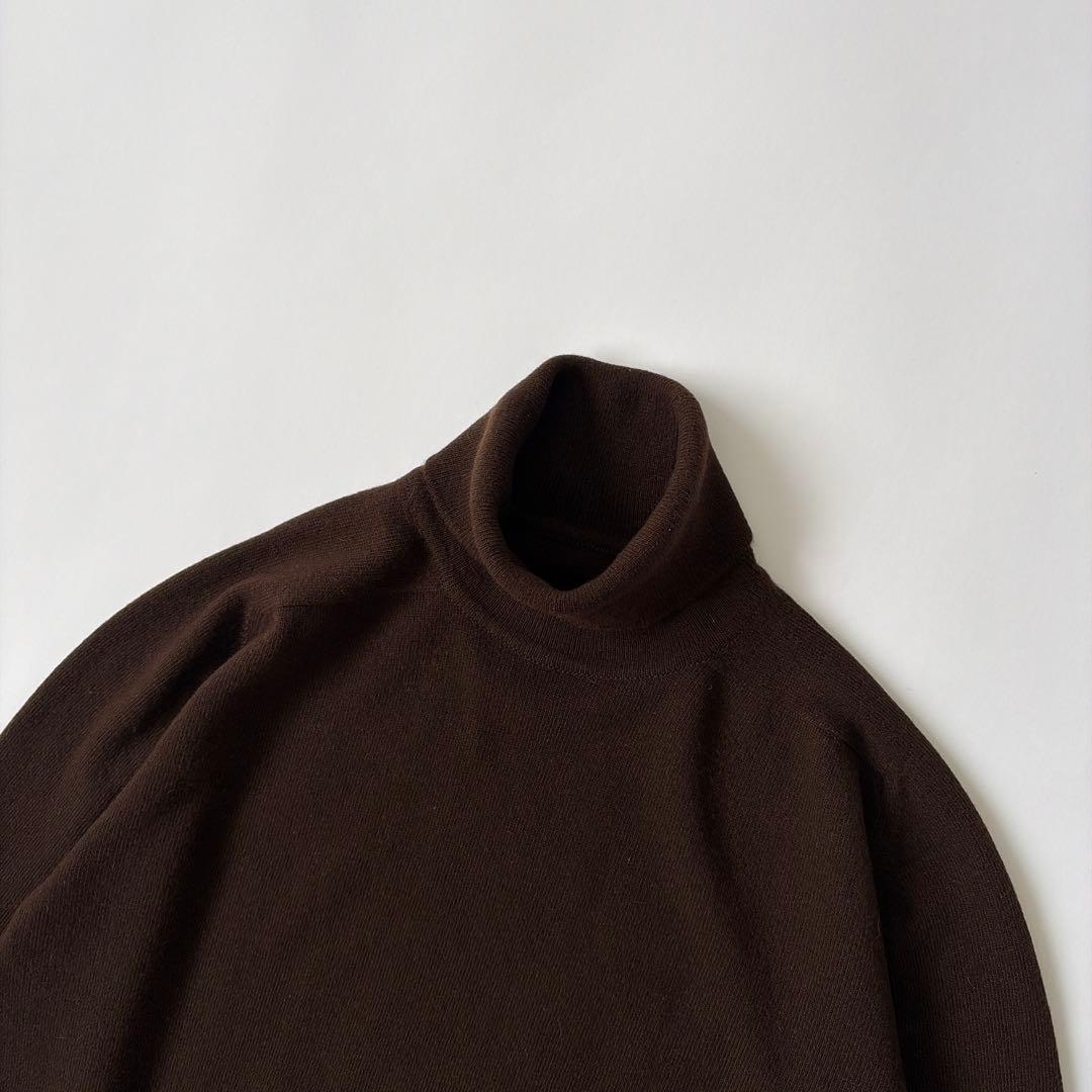 70-80s スコットランド製 プリングル タートルネック カシミアセーター