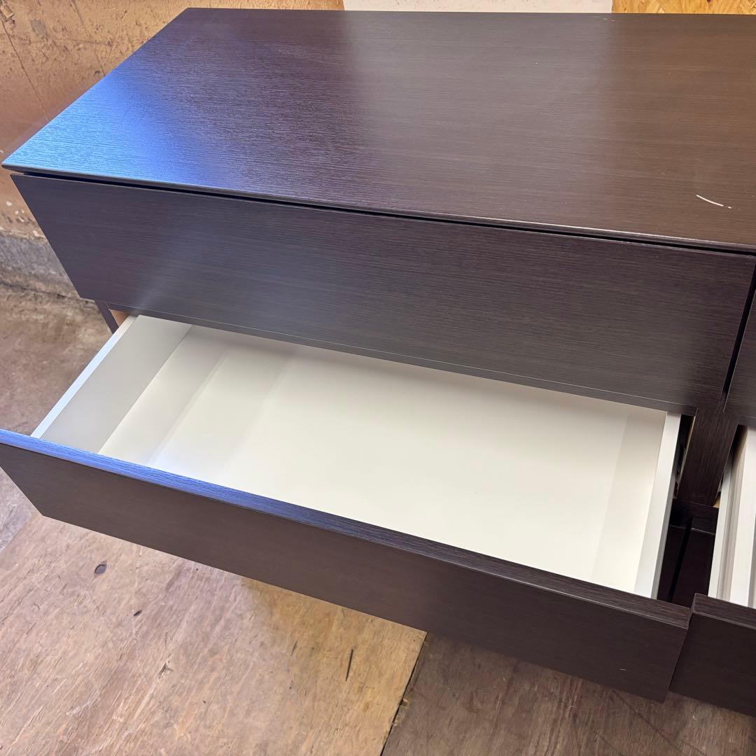 早い者勝ち‼️ニトリ ローチェスト クエス　ダークブラウン 140cm幅