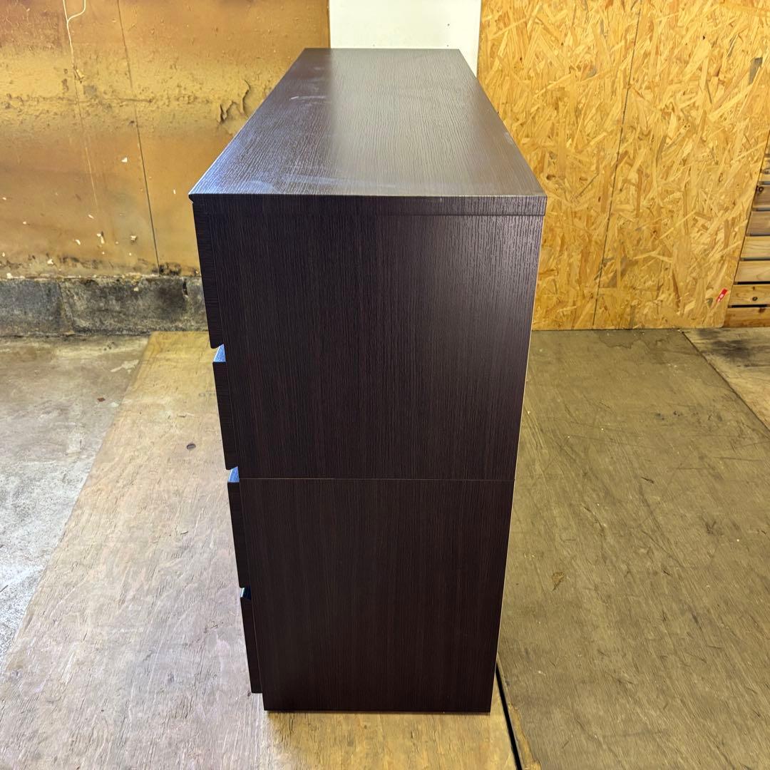 早い者勝ち‼️ニトリ ローチェスト クエス　ダークブラウン 140cm幅