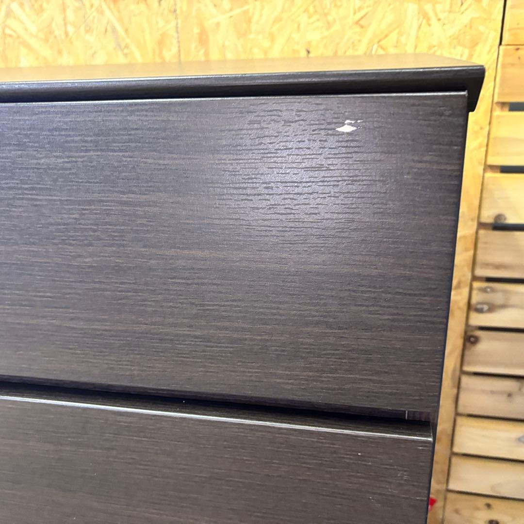 早い者勝ち‼️ニトリ ローチェスト クエス　ダークブラウン 140cm幅