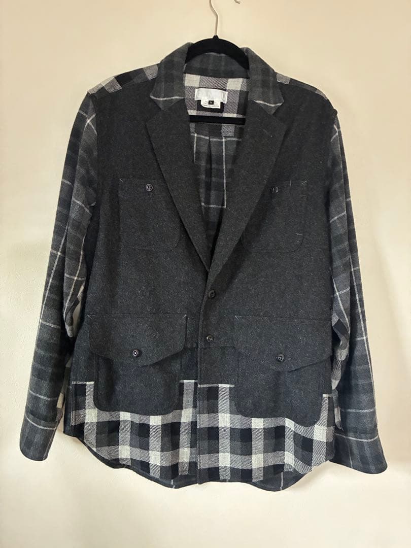 COMME des GARÇONS ガンリュウ チェック柄ジャケット L