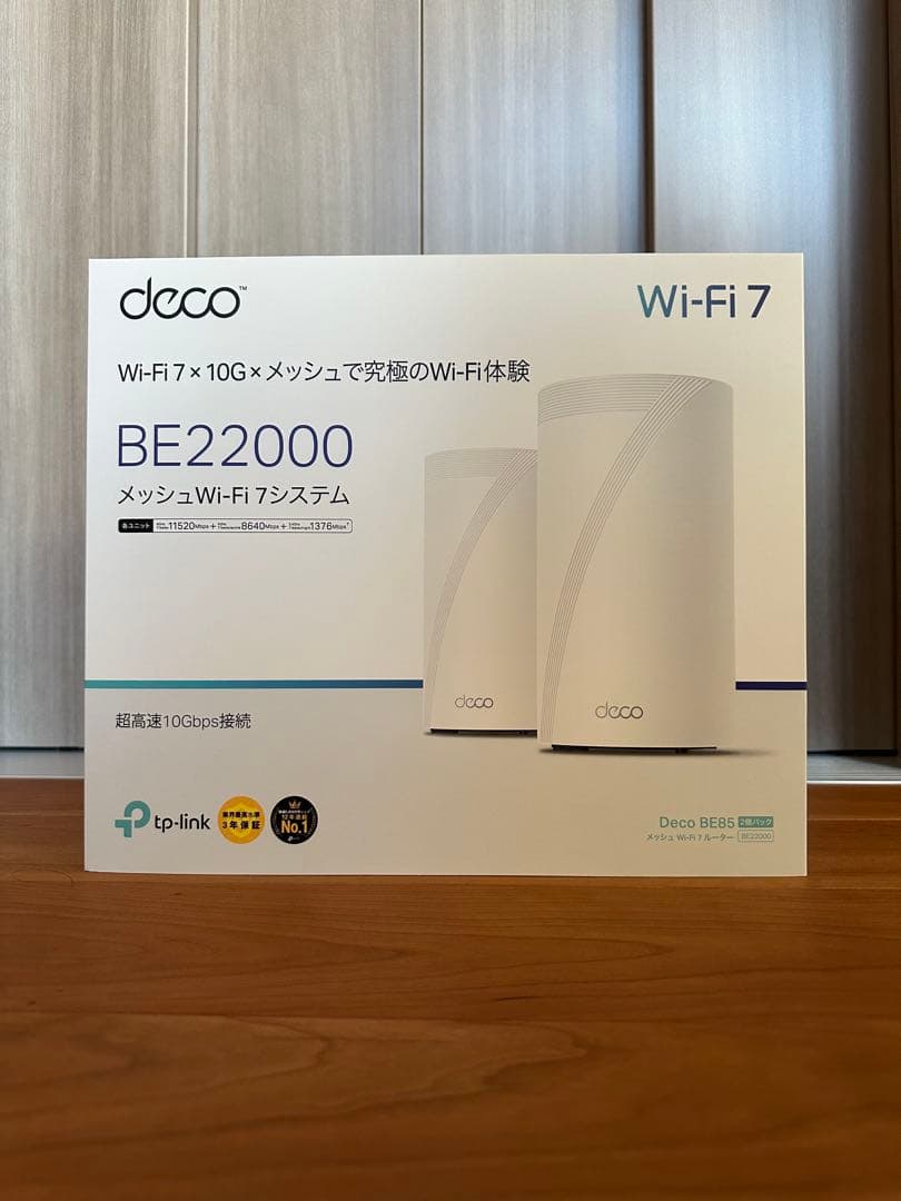 Deco BE85 2個パック Wi-Fi 7ルーター