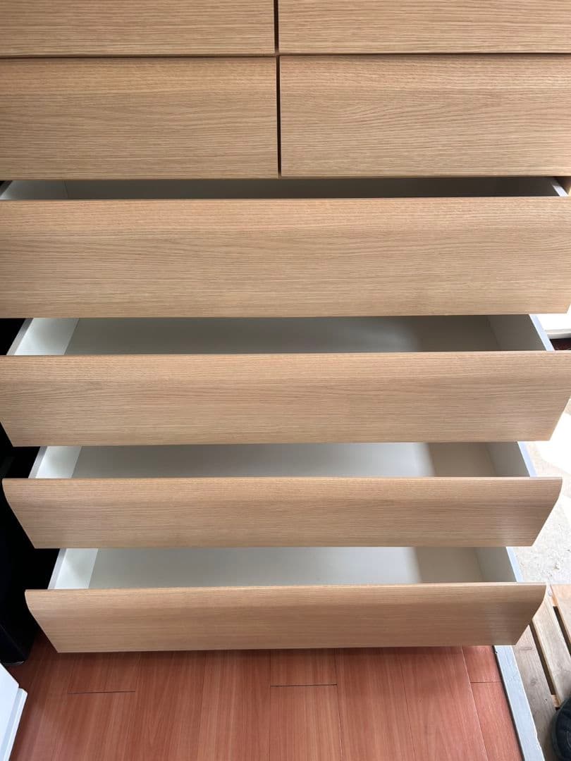 【送料設置込み】ニトリ　チェスト　洋服ダンス　クローゼット　木製