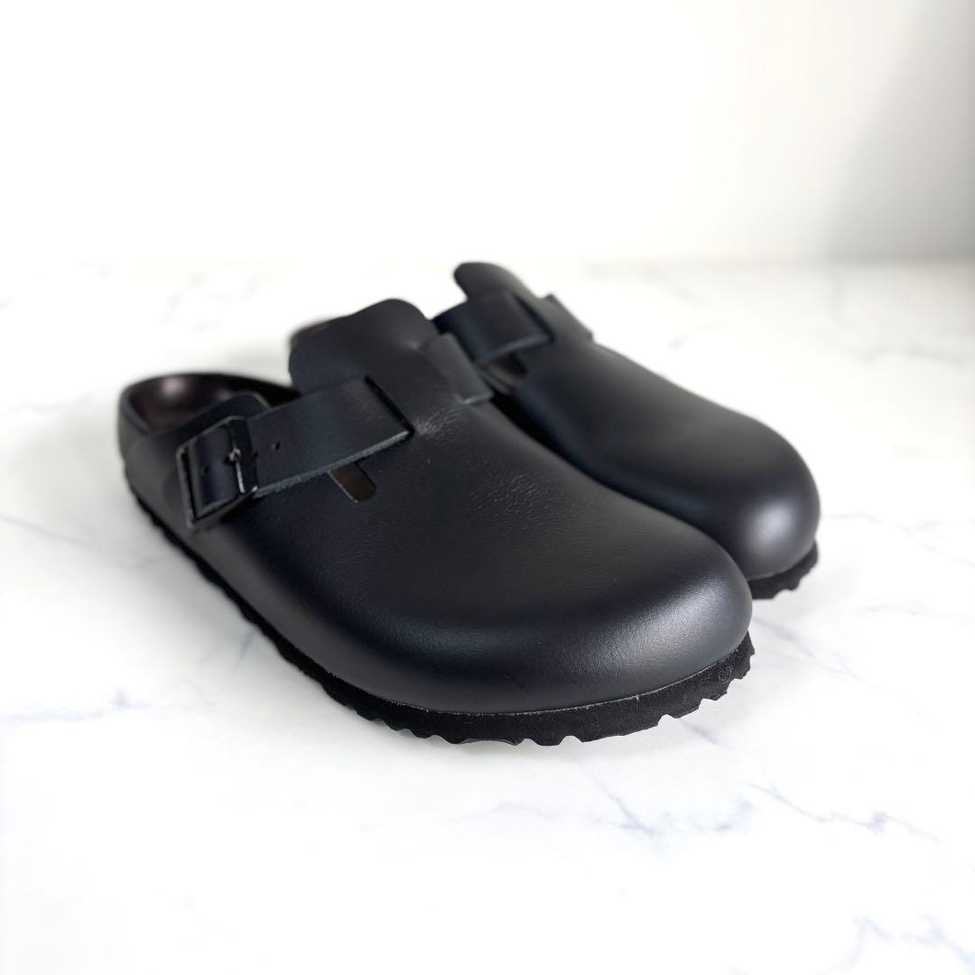 極美品 ビルケンシュトック 41 エクスクイジット ボストン レザー ブラック