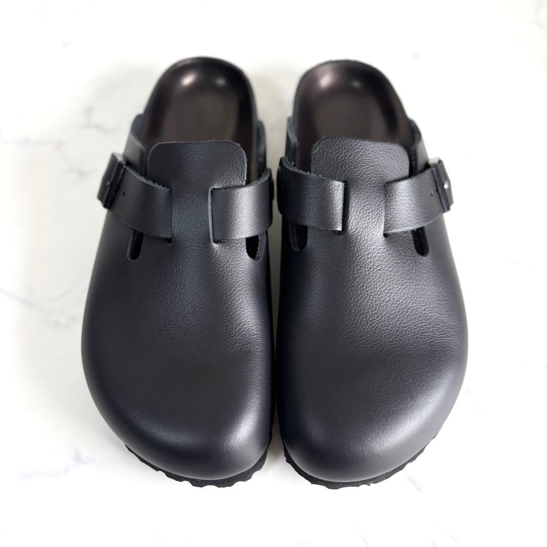 極美品 ビルケンシュトック 41 エクスクイジット ボストン レザー ブラック