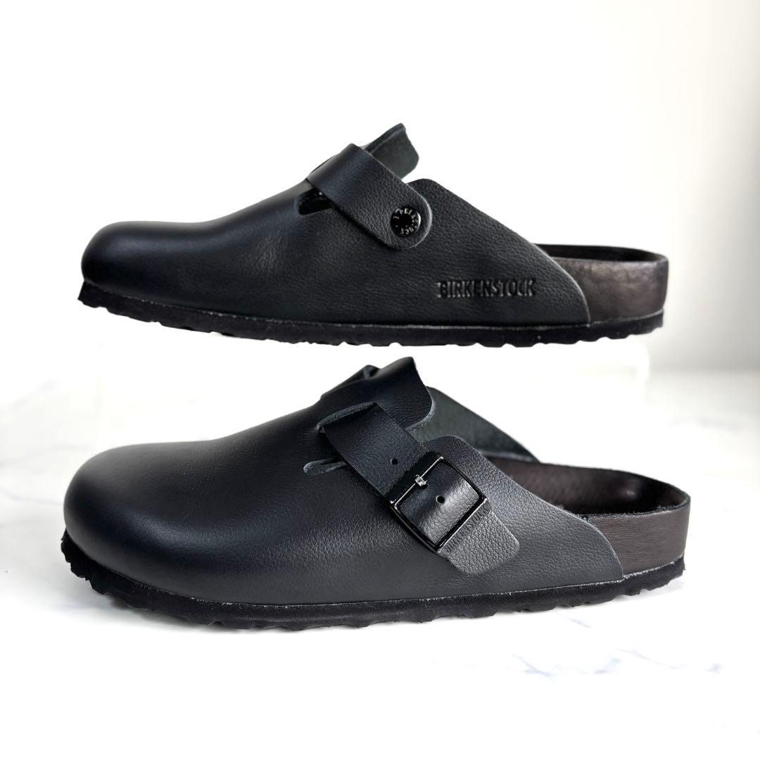 極美品 ビルケンシュトック 41 エクスクイジット ボストン レザー ブラック