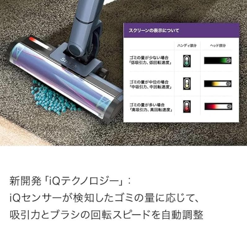 新品 シャーク 最上位モデル CS850JBLAE 自動ゴミ収集ドック付 iQ+