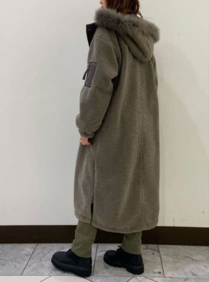 LASUD MILITARY ラシュッド ファーフーデッドボアコート ヤマダヤ