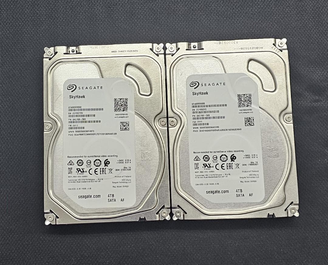 ④Seagate ST4000VX000 4TB 2 台セット 合計8TB