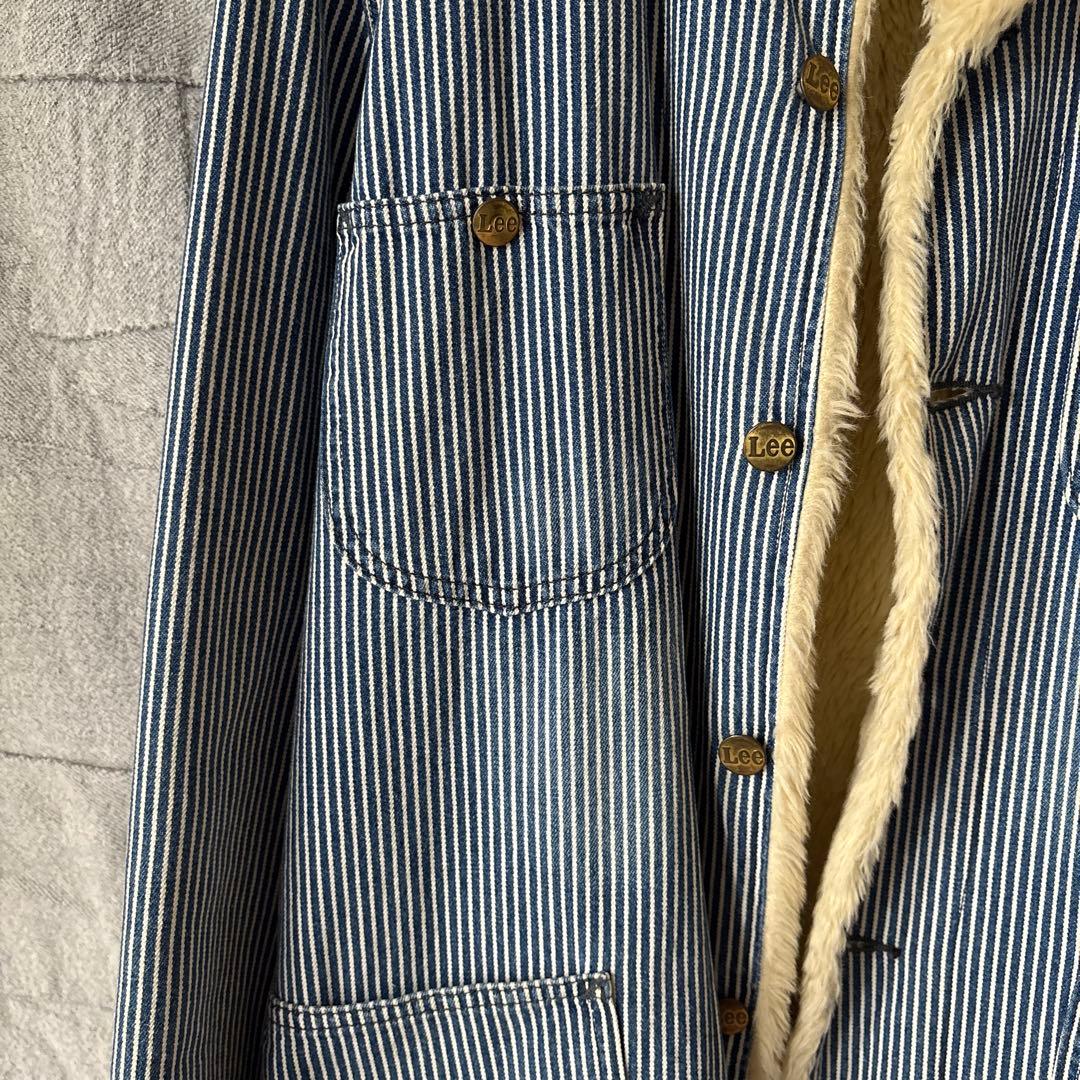 Lee ヒッコリーストライプ ボアジャケット