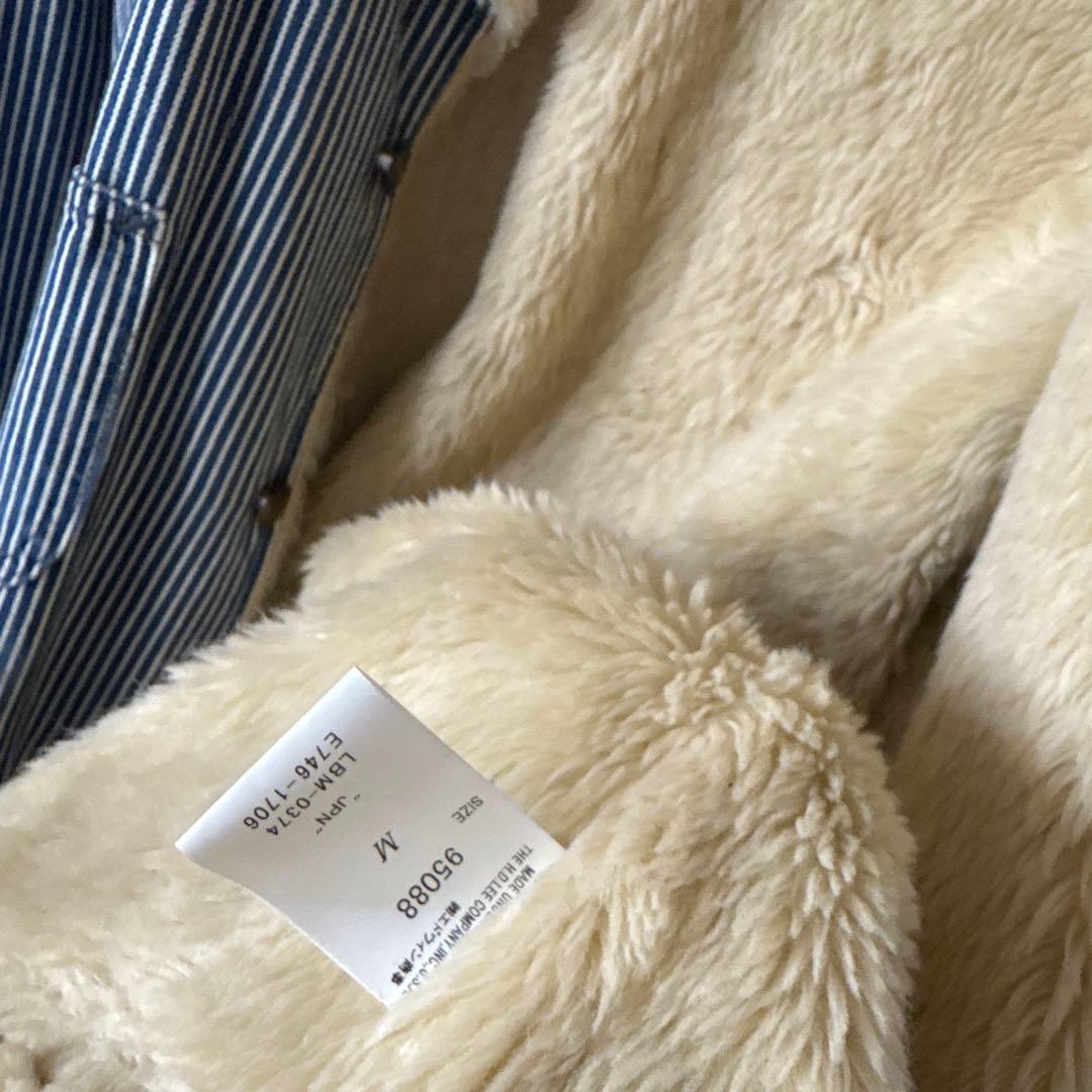 Lee ヒッコリーストライプ ボアジャケット