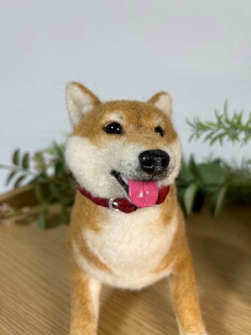 羊毛フェルト　犬　柴犬