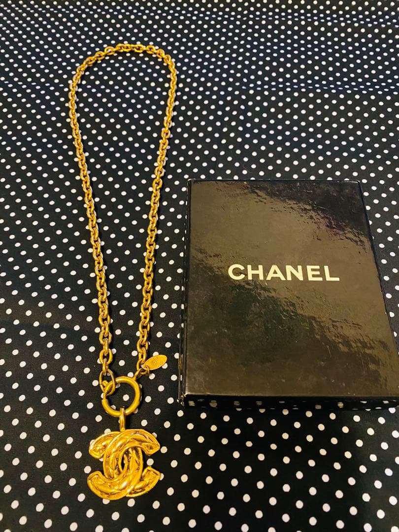 お得！希少！CHANEL シャネル　ヴィンテージ　マトラッセココマークネックレス