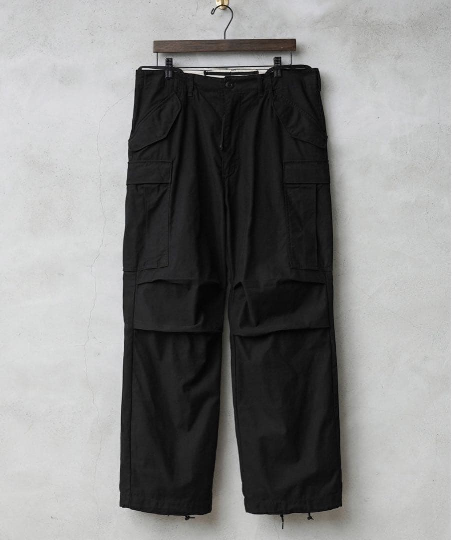 新品WAIPER.inc M-65 カーゴパンツ ブラック M-S