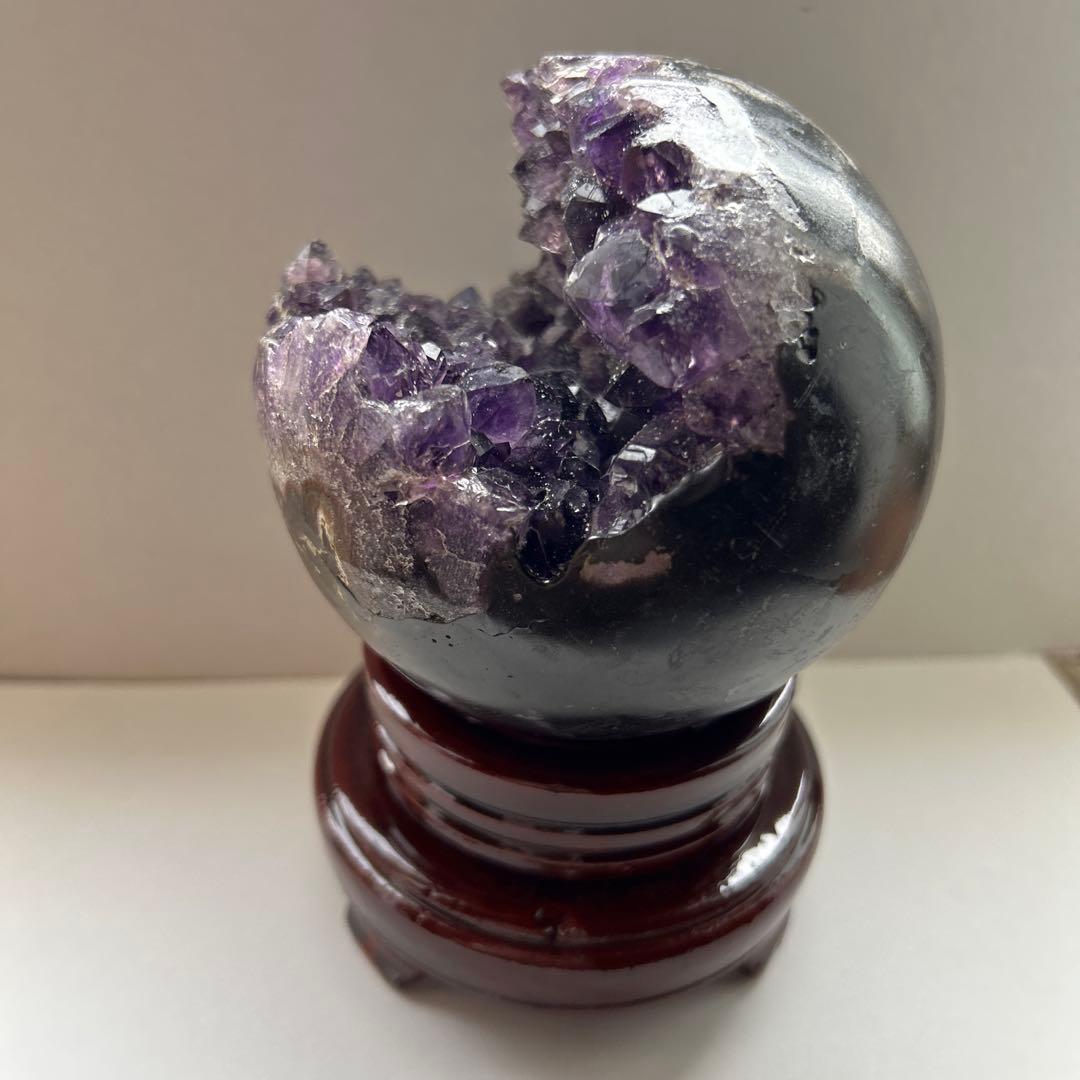 特大 希少 アメジスト 笑口 クラスター ウルグアイ産 大玉 濃い紫 恋愛運